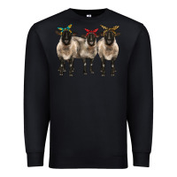 Black 3 sheeps suffolk ewe with bandana Premium Sweatshirt - BarkalooDesign