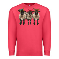 Cardinal 3 sheeps suffolk ewe with bandana Premium Sweatshirt - BarkalooDesign