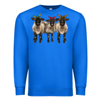 True Royal 3 sheeps suffolk ewe with bandana Premium Sweatshirt - BarkalooDesign