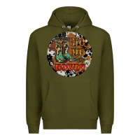 Army Green Christmas Cowboy Boots Premium Hoodie - RanaPortraitStore