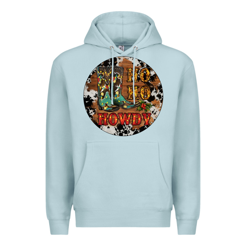 Christmas Cowboy Boots Premium Hoodie by RanaPortraitStore | Teevron