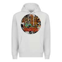 Dove Grey Christmas Cowboy Boots Premium Hoodie - RanaPortraitStore