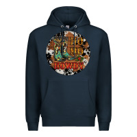 Navy Christmas Cowboy Boots Premium Hoodie - RanaPortraitStore