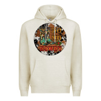 Oatmeal Heather Christmas Cowboy Boots Premium Hoodie - RanaPortraitStore