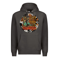 Smoke Christmas Cowboy Boots Premium Hoodie - RanaPortraitStore