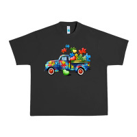 Pigment Black Autism truck Urban Heavy Tee - CowGirlArtShop