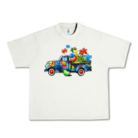 Pistachio Autism truck Urban Heavy Tee - CowGirlArtShop