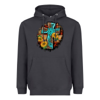 Smoke western turquoise's leopard cross  wooden aztek sunflowers background Heavyweight Hoodie - BarkalooDesign