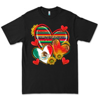 Black Mexican Hearts Premium Tee - texasbilliewilder