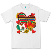 White Mexican Hearts Premium Tee - texasbilliewilder
