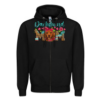 Black dachshund mom Zipper Hoodie - Artiststas