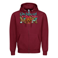 Burgundy dachshund mom Zipper Hoodie - Artiststas