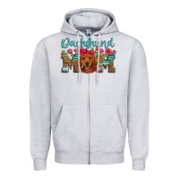 Heather Grey dachshund mom Zipper Hoodie - Artiststas