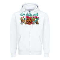 White dachshund mom Zipper Hoodie - Artiststas