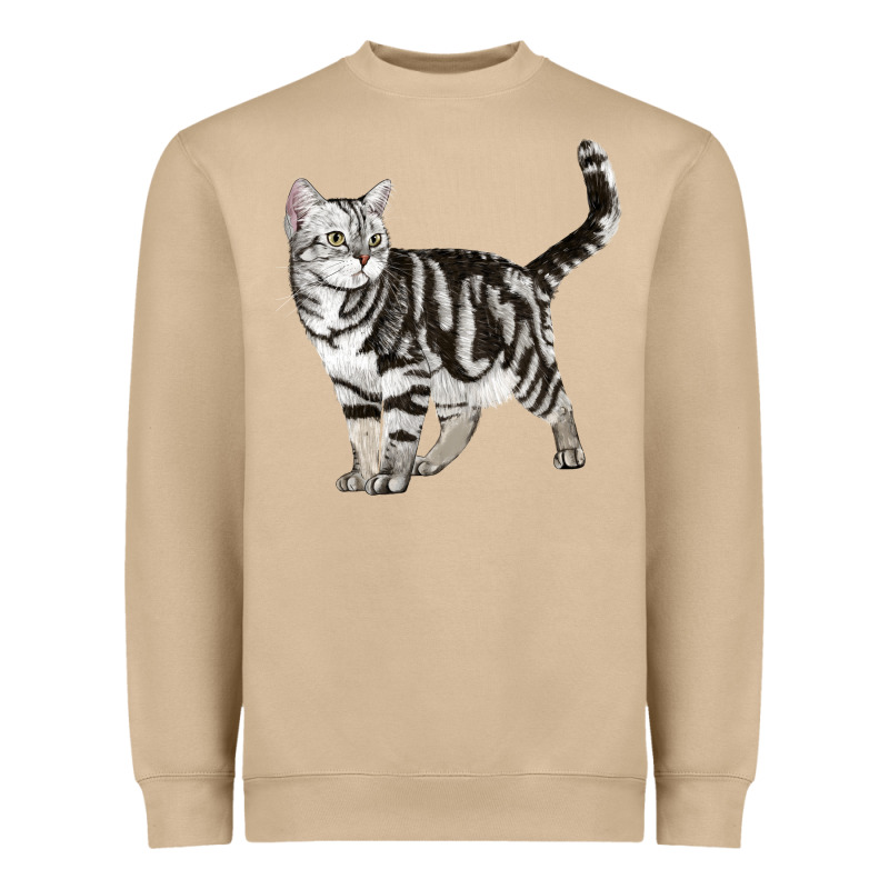 American Shorthair Cat Heavyweight Sweatshirt by LillyAllenDesigns | Teevron