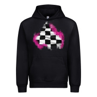 Black race flag glitter patch Urban Hoodie - AdoDesignShop