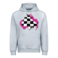 Heather Grey race flag glitter patch Urban Hoodie - AdoDesignShop