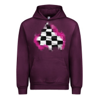 Mauve Wine race flag glitter patch Urban Hoodie - AdoDesignShop