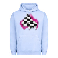 Pigment Grape Ice race flag glitter patch Urban Hoodie - AdoDesignShop