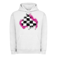 Pigment Lunar Rock race flag glitter patch Urban Hoodie - AdoDesignShop