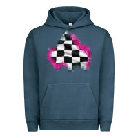 Pigment Midnight Navy race flag glitter patch Urban Hoodie - AdoDesignShop