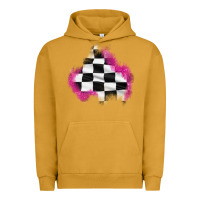 Pigment Peanut Butter race flag glitter patch Urban Hoodie - AdoDesignShop
