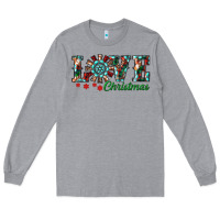 Heather Grey christmas love windmill Long Sleeve Tee - RanaPortraitStore