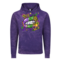 Cloud Purple mardi gras lip olivia Vintage Hoodie - OliviaCreatesArt