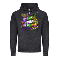 Vintage Black mardi gras lip olivia Vintage Hoodie - OliviaCreatesArt