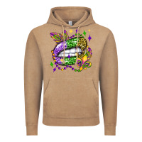 Vintage Coffee mardi gras lip olivia Vintage Hoodie - OliviaCreatesArt
