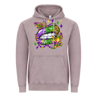 Vintage Zinc mardi gras lip olivia Vintage Hoodie - OliviaCreatesArt