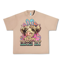 Burro Happy Easter Day cow Urban Heavy Tee - HowdyJamesFarm