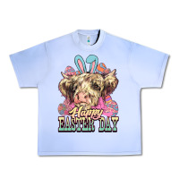Grape Ice Happy Easter Day cow Urban Heavy Tee - HowdyJamesFarm