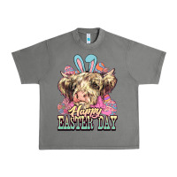 Tornado Happy Easter Day cow Urban Heavy Tee - HowdyJamesFarm