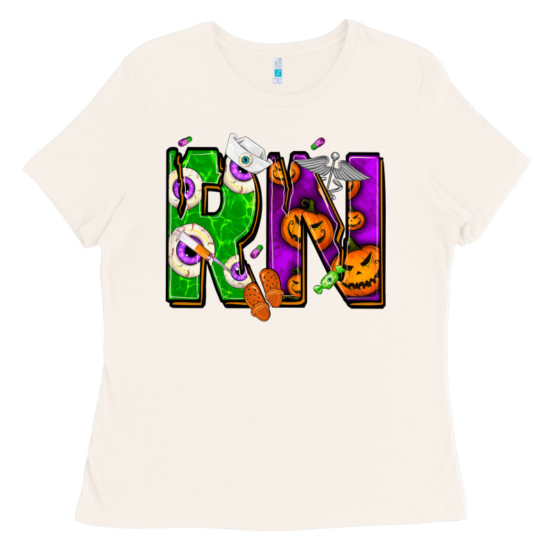 Halloween Rn Registered Nurse Ladies Tee by NancyCooperArtShop | Teevron