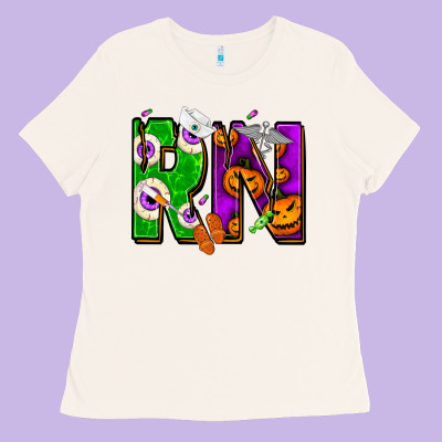 Halloween Rn Registered Nurse Ladies Tee Designed By Nancycooperartshop