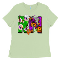 Matcha Halloween RN Registered Nurse Ladies Tee - NancyCooperArtShop