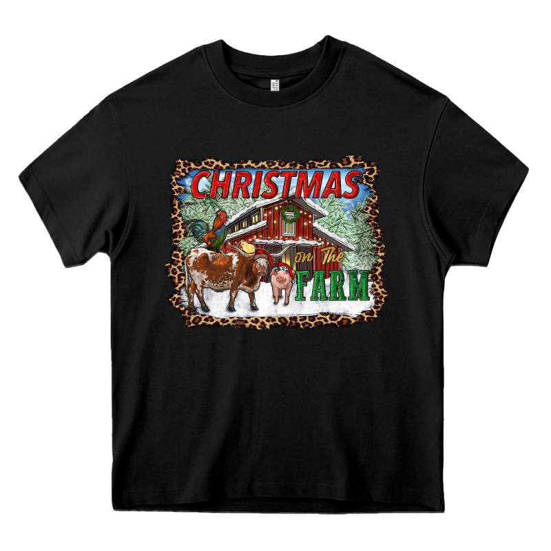 Christmas On The Farm Heavy Core Tee by RanaPortraitStore | Teevron