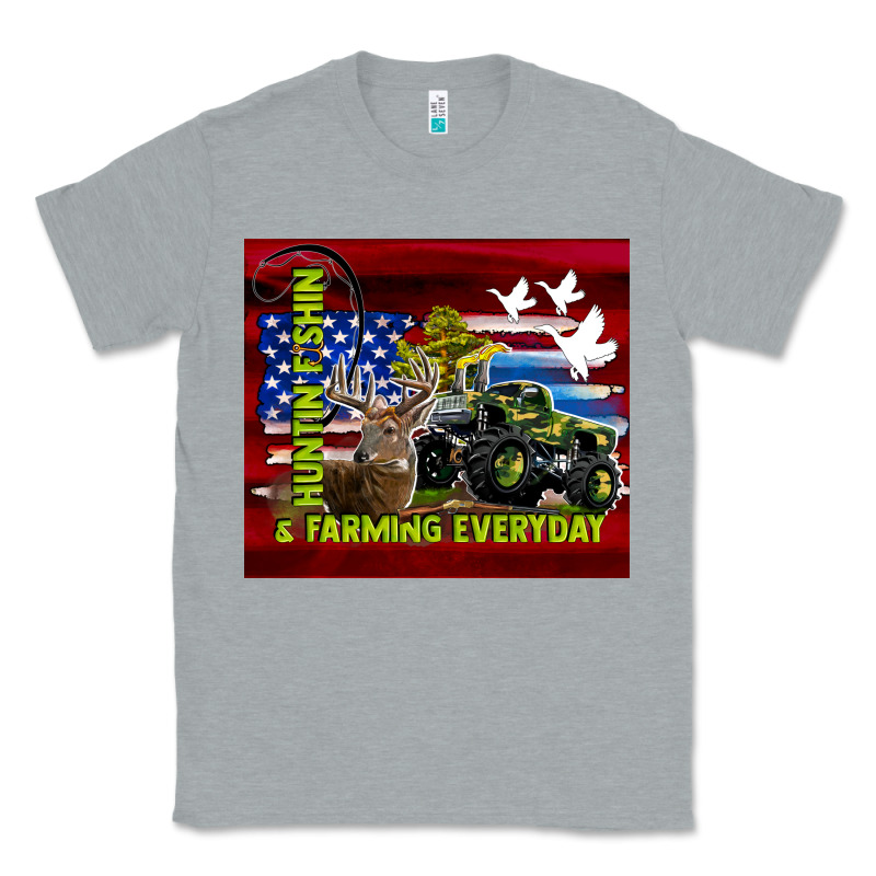 Hunting Fishing & Farming Everyday Classic Tee by TumblerDesignByShophia | Teevron