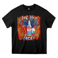 Black just here for the ice Heavy Core Tee - JahusDesignShop
