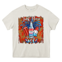 Cream just here for the ice Heavy Core Tee - JahusDesignShop