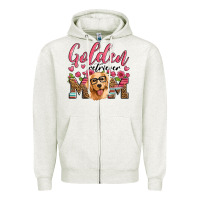 Golden Retriever Mom Zipper Hoodie | Teevron