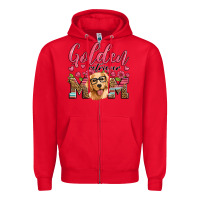 Red golden retriever mom Zipper Hoodie - Artiststas