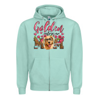 Seafoam golden retriever mom Zipper Hoodie - Artiststas