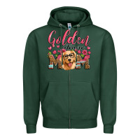 Sports Green golden retriever mom Zipper Hoodie - Artiststas