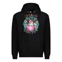 Black Happy Easter Premium Hoodie - CowhideDigitalArt