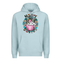 Blue Mist Happy Easter Premium Hoodie - CowhideDigitalArt