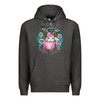 Charcoal Heather Happy Easter Premium Hoodie - CowhideDigitalArt