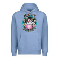 Colony Blue Happy Easter Premium Hoodie - CowhideDigitalArt