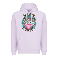 Lilac Happy Easter Premium Hoodie - CowhideDigitalArt